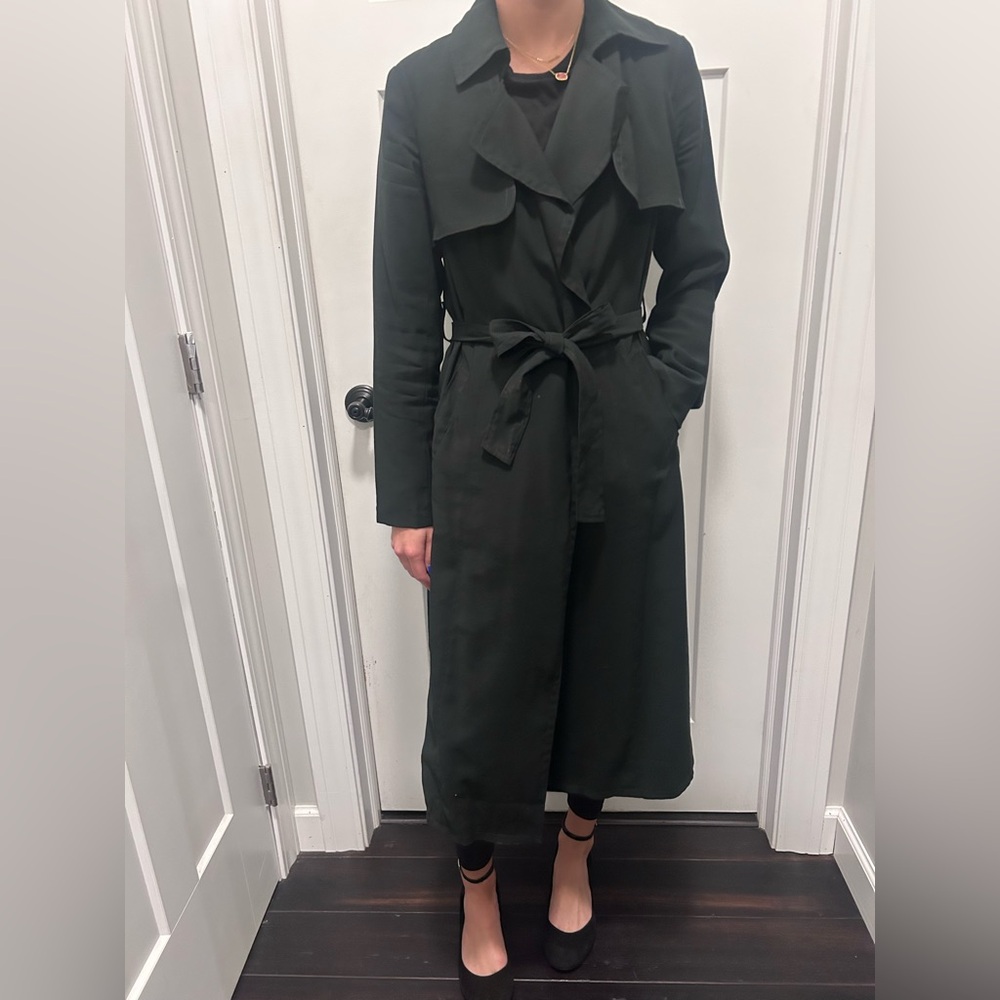 Banana Republic Black Trench Coat